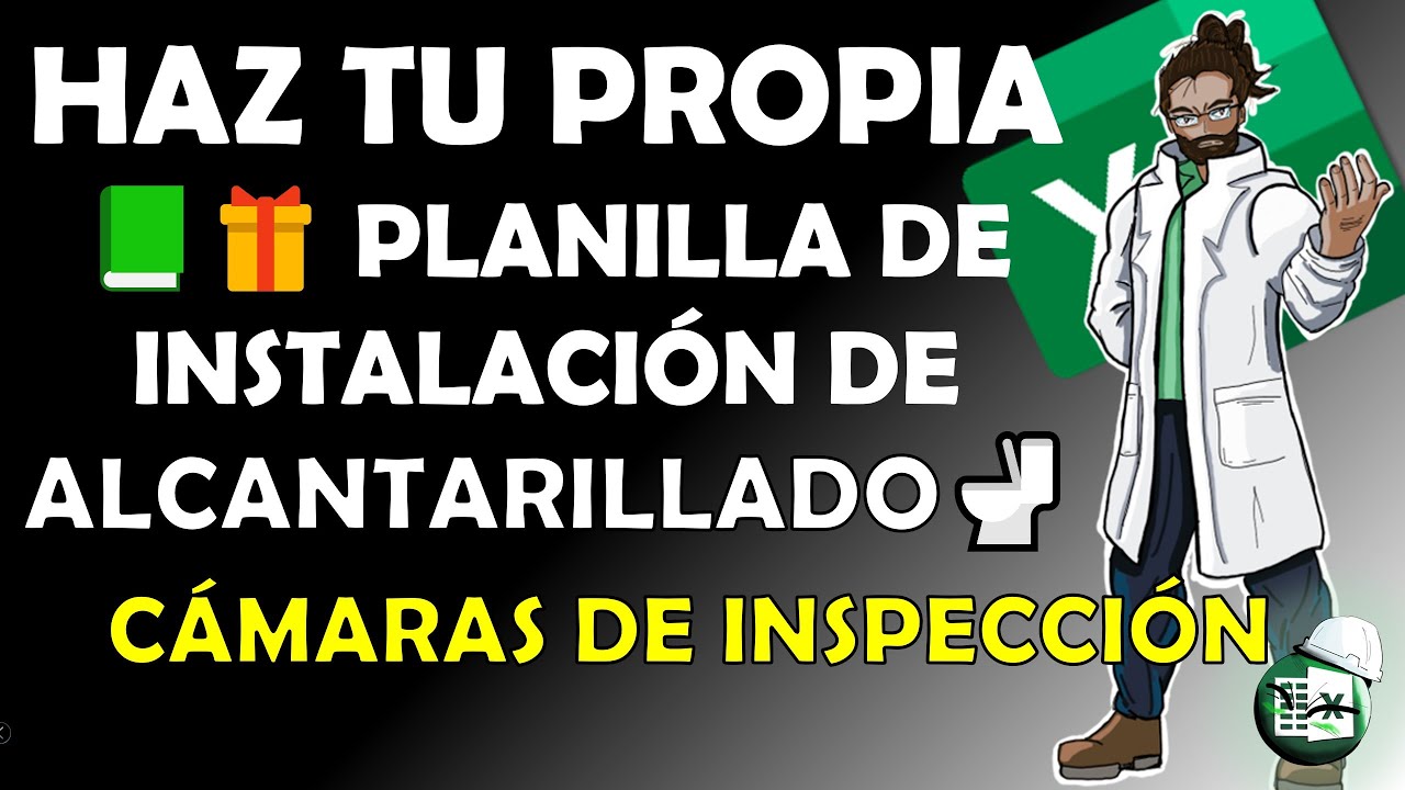 🚽🎁Cómo calcular COTAS en cámaras de inspección, y automatizar el proceso (Planilla de obsequio)