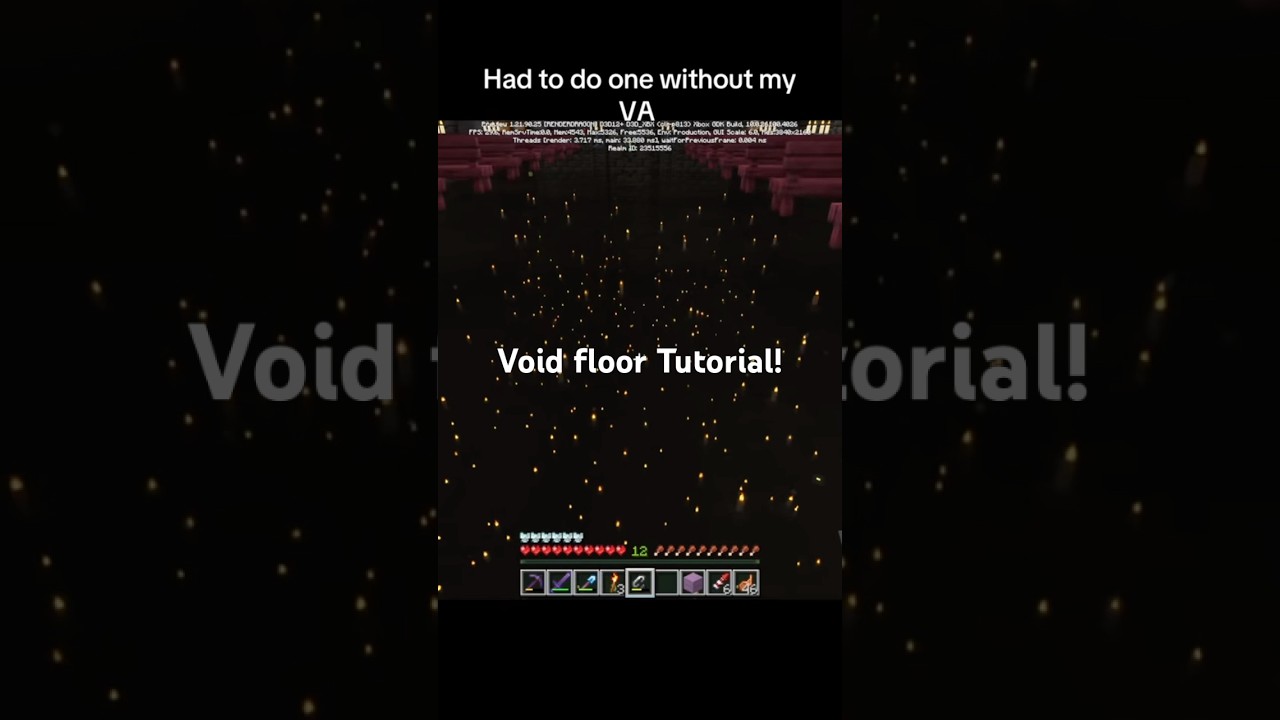 Minecraft void floor tutorial official by Squatch! #minecraft #fyp #void