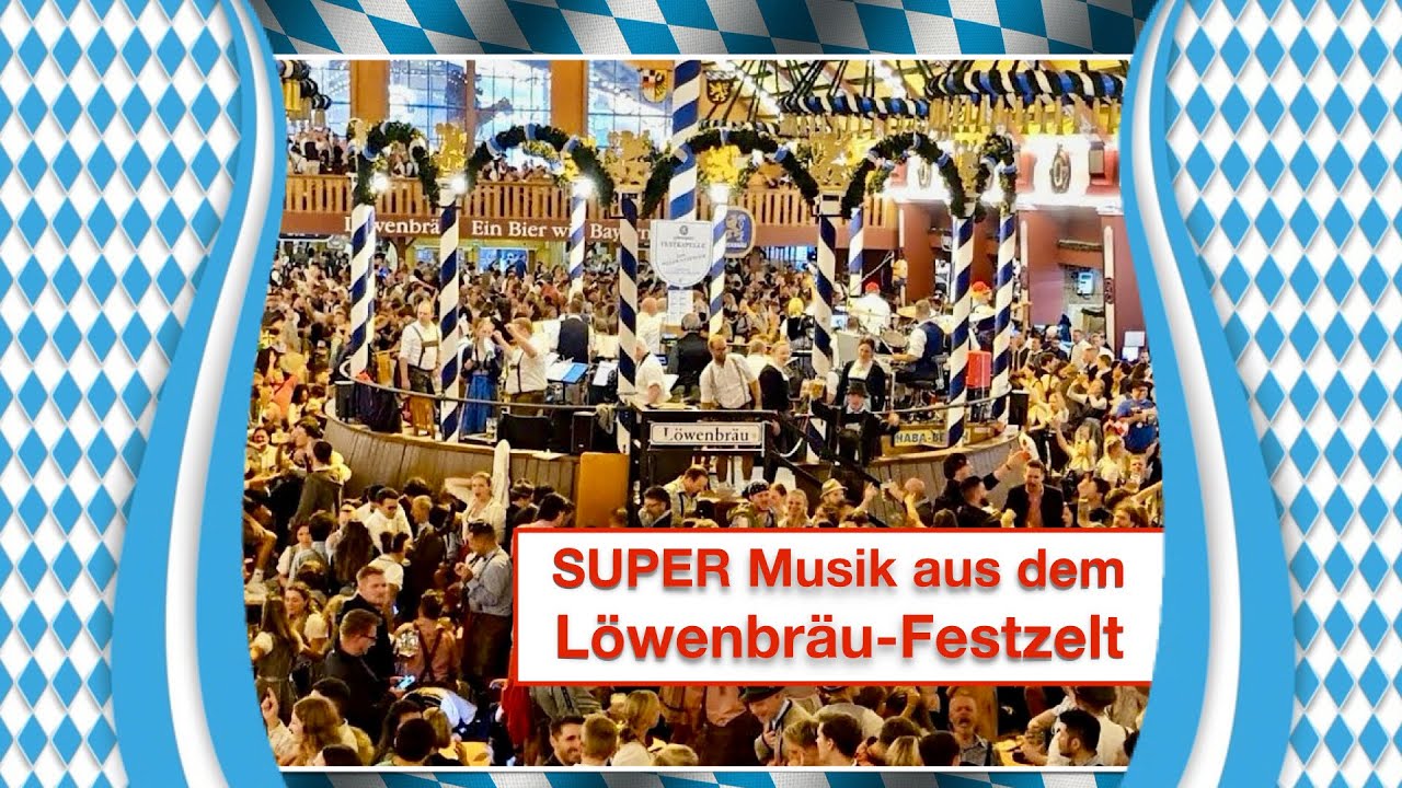 Münchner/Munich Oktoberfest 2025 / Mega Stimmung im Löwenbräu-Festzelt (4K)