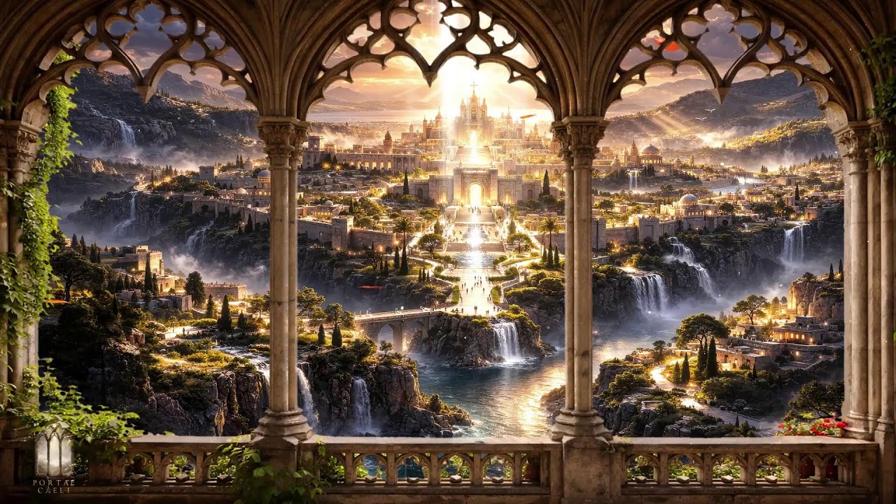 Window Projector The new Jerusalem - Sacred choir ambience