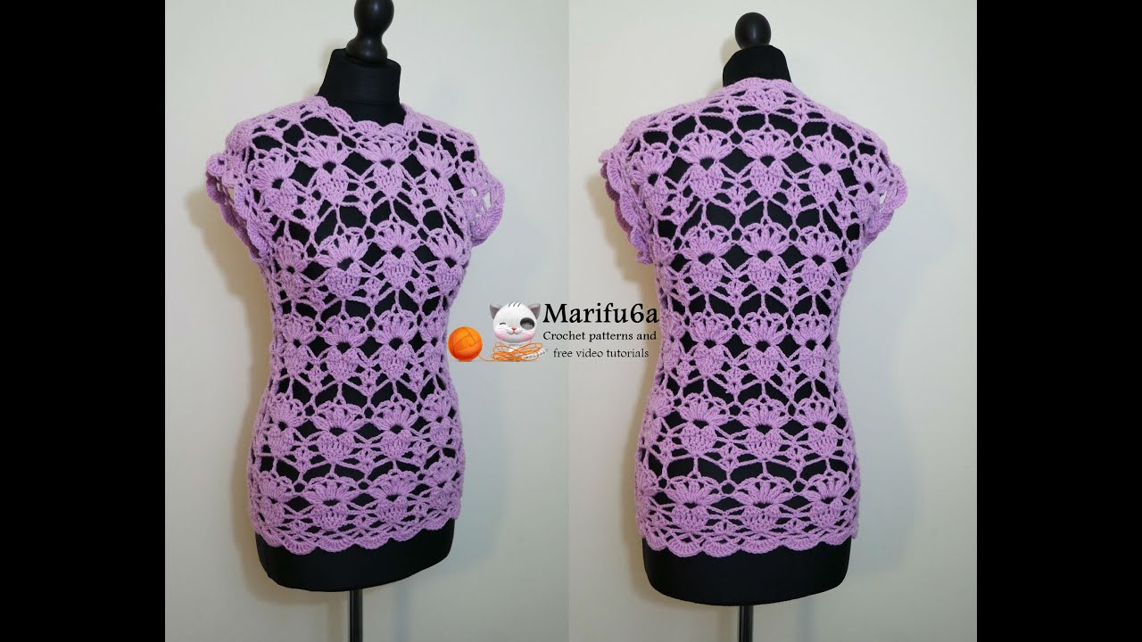 how to crochet lace top tunic by marifu6a