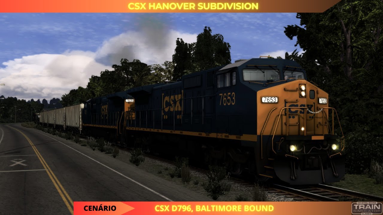 TRAIN SIMULATOR CLASSIC | CSX HANOVER SUBDIVISION: CSX D796, BALTIMORE BOUND