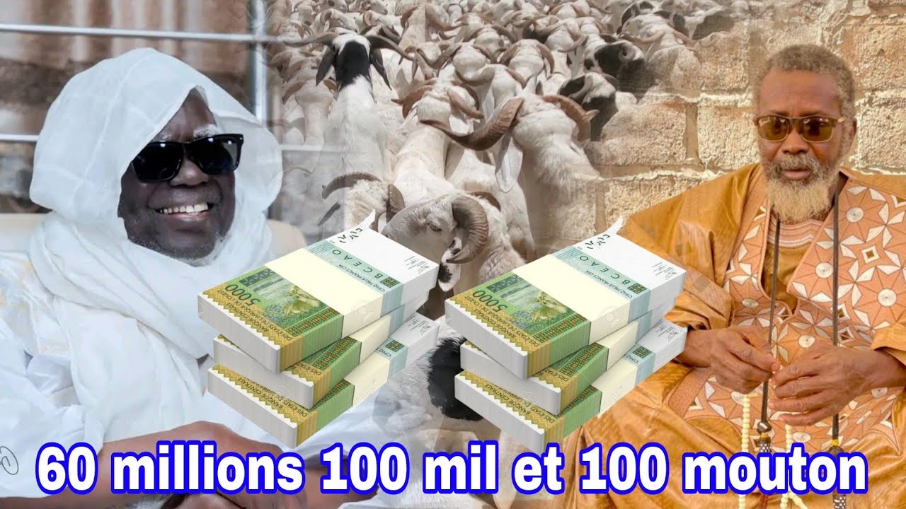 Tabaski 2025 : serigne cheikh fall mbaor a remis 60 millions et 100mil et 100 moutons à S. Mountakha
