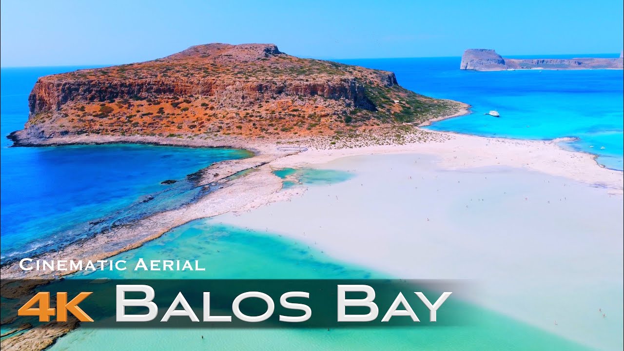 BALOS 4K Drone 🇬🇷 Best Beach in Europe | Μπάλος Γραμβούσα | Κρήτη Crete