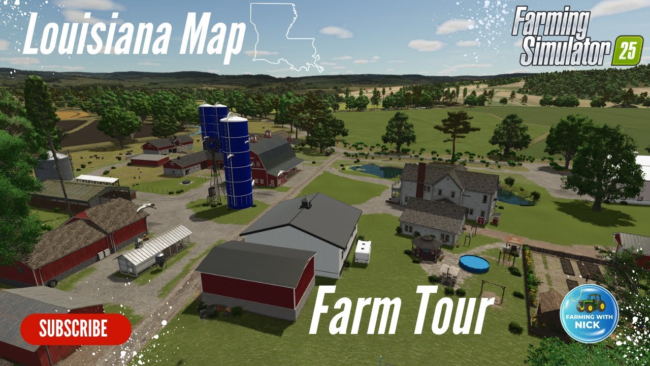 I Created a Custom Cattle Farm from Scratch on Louisiana Map