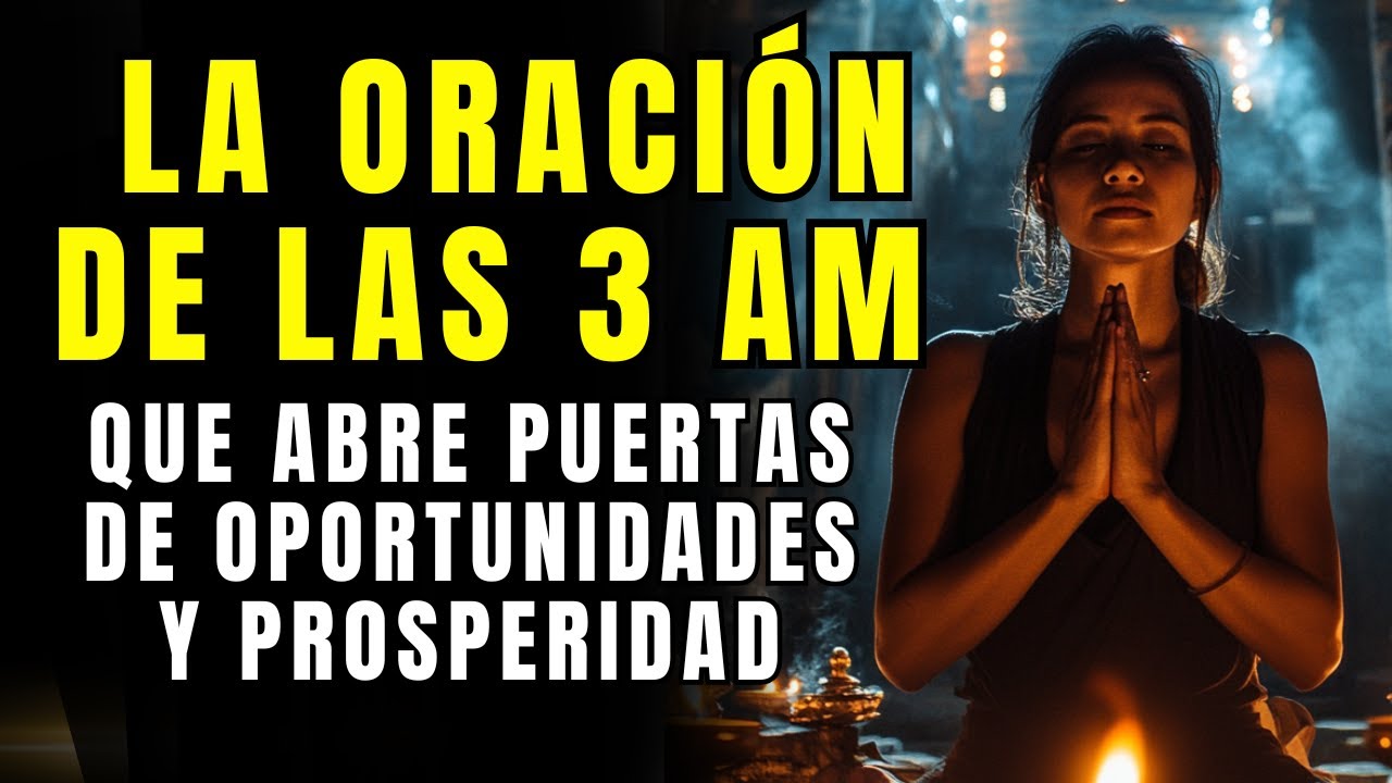 Oración de las 3 AM para abrir puertas de oportunidades