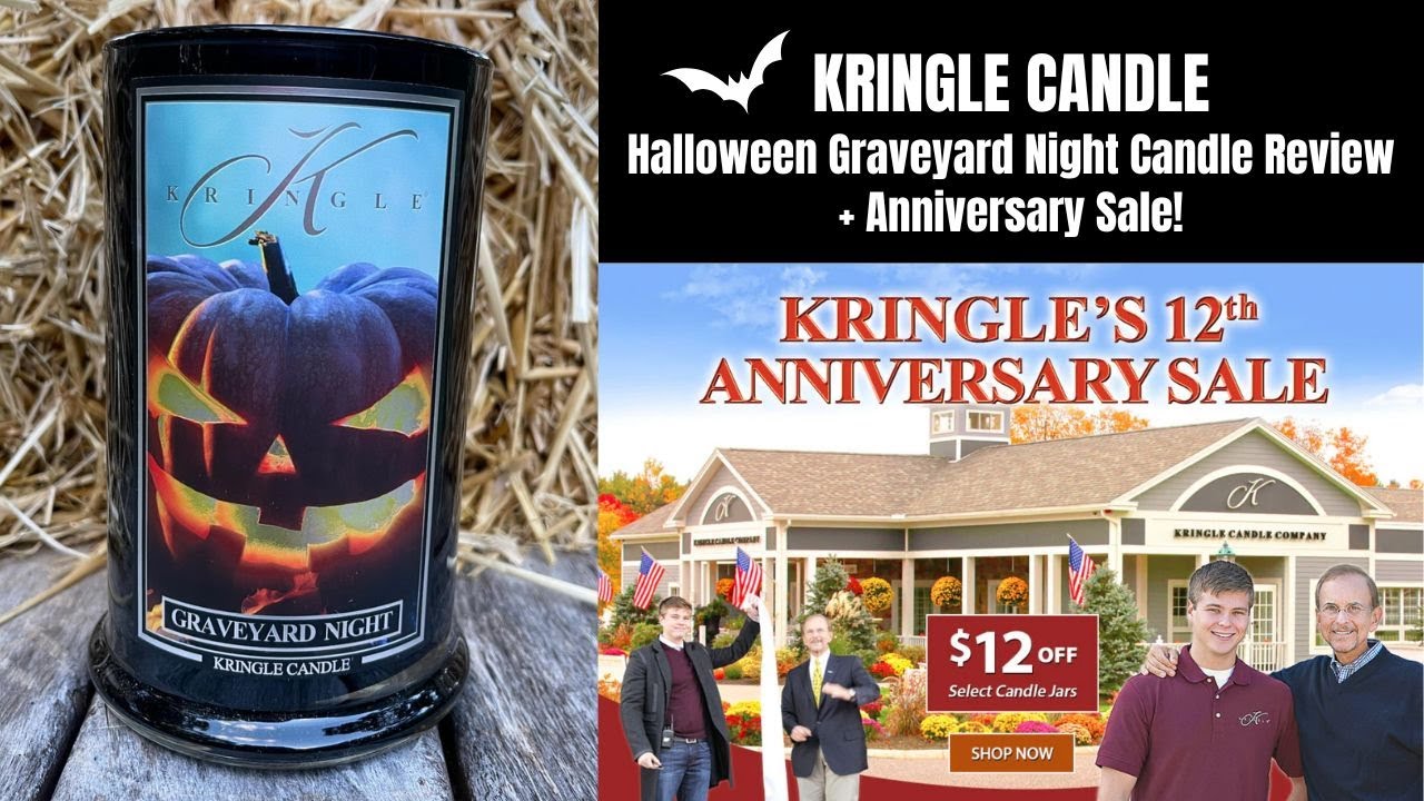 Обзор свечи Graveyard Night от Kringle Candle на Хэллоуин + Юбилейная распродажа!