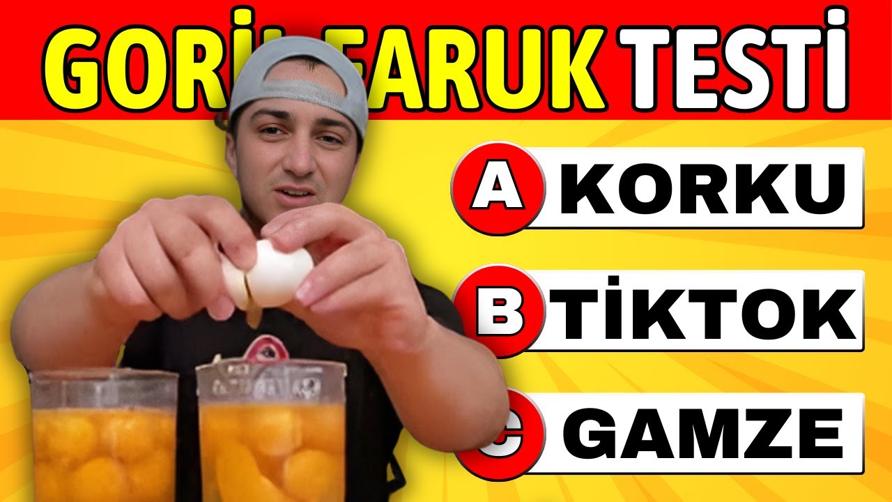 Goril Faruk'u Ne Kadar Tanıyorsun❓🤔 Goril Faruk Bilgi Yarışması❗️- Goril Faruk Testi 🥳