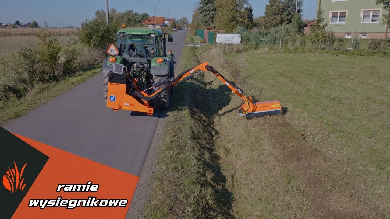 KOSIARKA WYSIĘGNIKOWA Ramię Wysięgnikowe ORKAN RW 365 plus z głowicą koszącą 110 cm /John Deere 6320