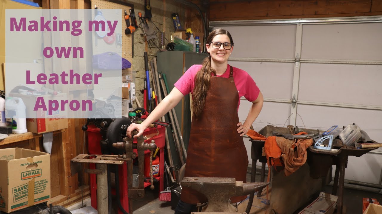 Making my own handmade leather Blacksmithing Apron