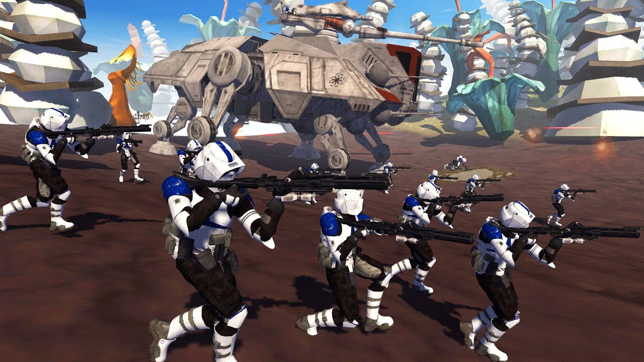 Order 66 JEDI HUNT on FELUCIA! - Men of War: Star Wars Mod Battle Simulator