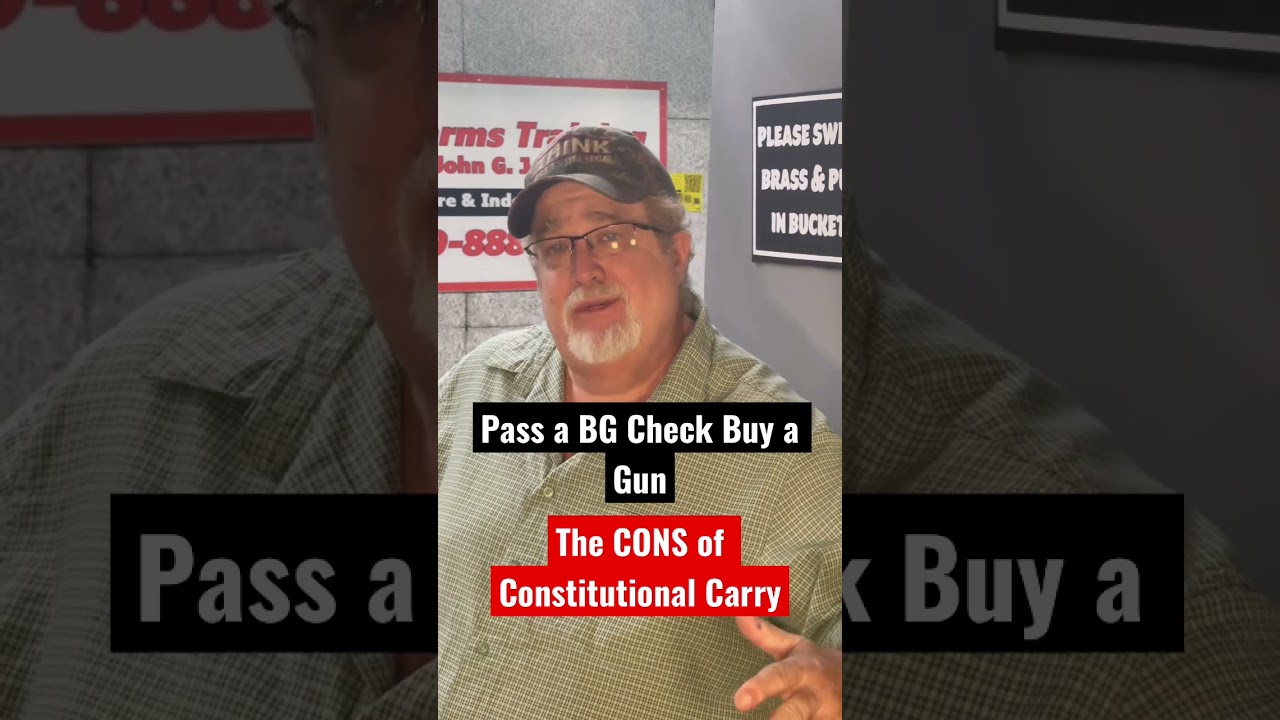 The CONS of Constitutional Carry #learntoshoot #firearmstraining #gunsafety #concstitutionalcarry