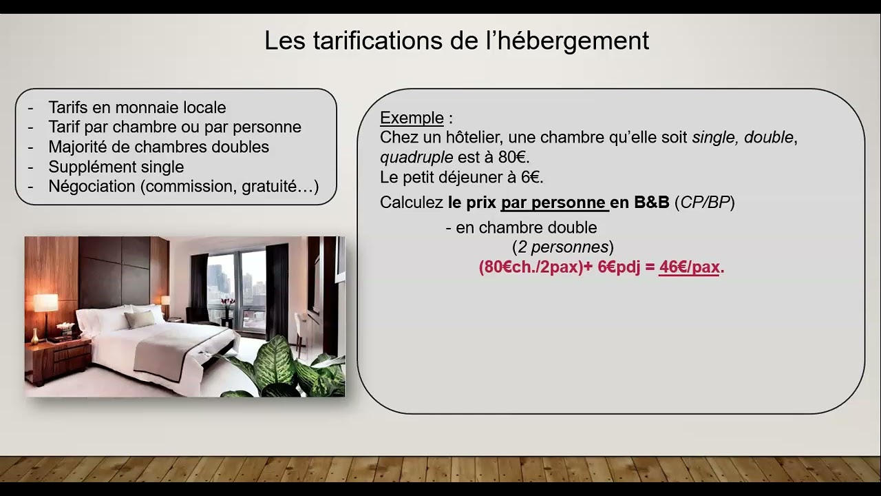 4.1.2.3. CONCEPTION - Tarifs et prestations en hébergement restauration