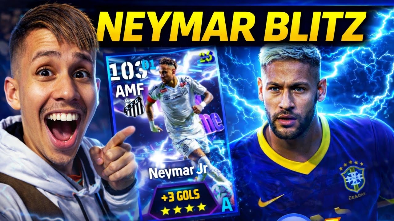 Coloquei o Neymar Jr BLITZ na 2 Divisão… Olha o que Aconteceu! ⚡😱 Ficha Roubada #efootball2026