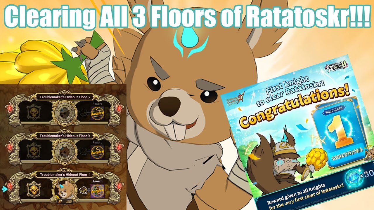 Clearing all 3 Floors of Ratatoskr step by step!