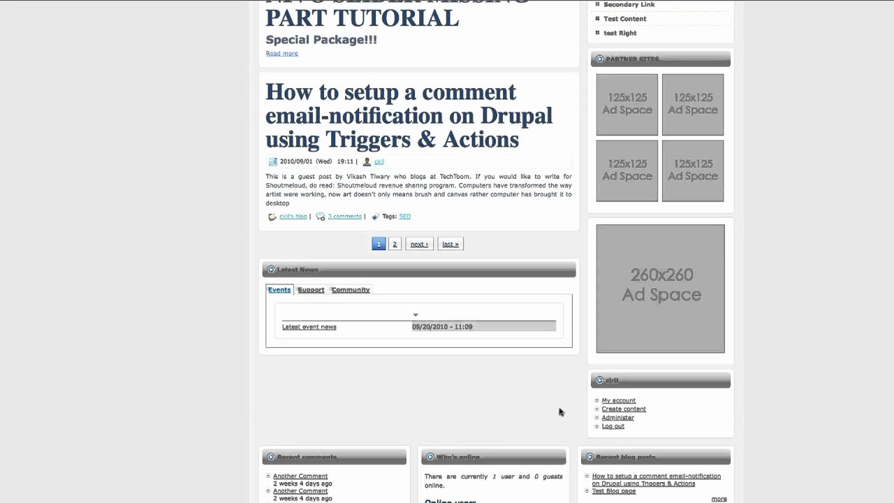 LATEST NEWS BLOCK BY DRUPAL VIEWS, CCK AND QUICK TABS PART-3
