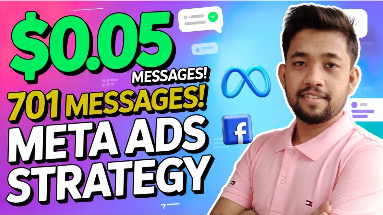 🔥$0.05 Message Cost Strategy🔥 || How I Got 701 Messages for $32 || Meta Ads Message Campaign ||