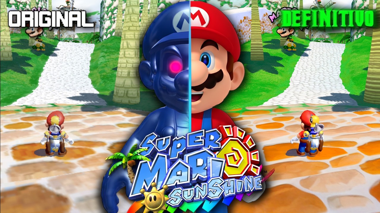 A MELHOR FORMA de jogar Super Mario Sunshine em 2026 ( GameCube VS Switch )