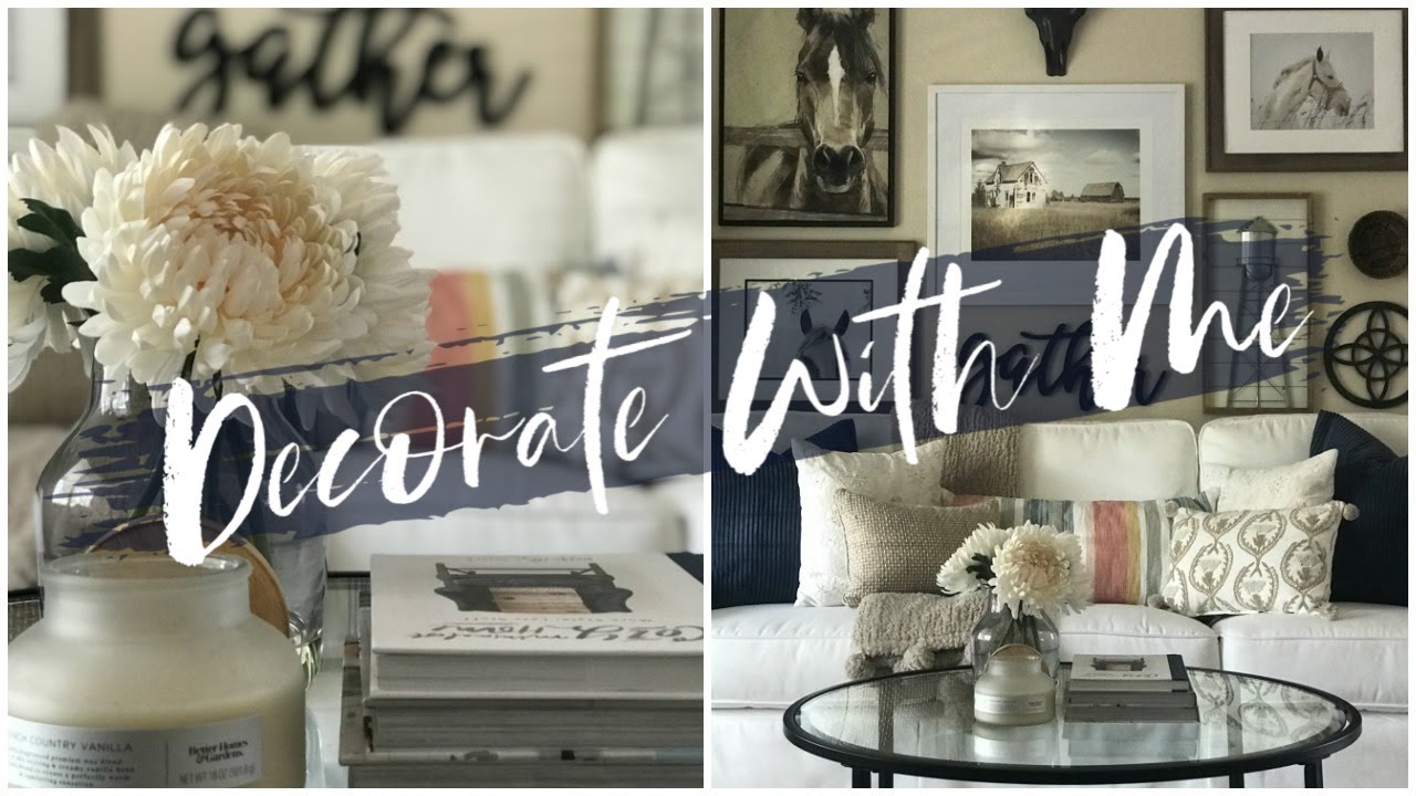 Quarantine Spring/Summer Decorate With Me| Modern Farmhouse | Lets See What I Can Pull Together
