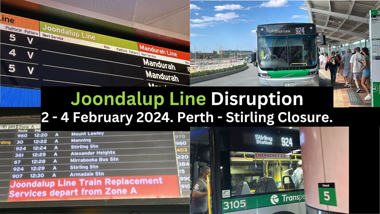 Joondalup Line Disruption - 2 to 4 February 2024