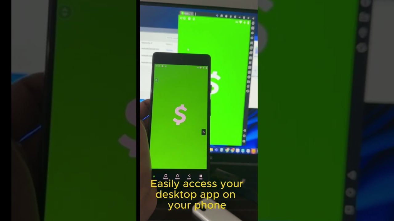 OS link device setup, multiple Cash App login android device, Run your desktop app in your phone.