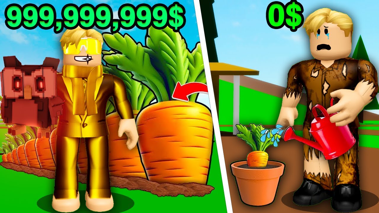 فيلم روبلوكس :من مزرعة 0$ الى مزرعة ب 999,999,999$ 💵🤑صحابى خربوا مزرعتى 💔ولكن زرعت القمر الدامى🔥😱