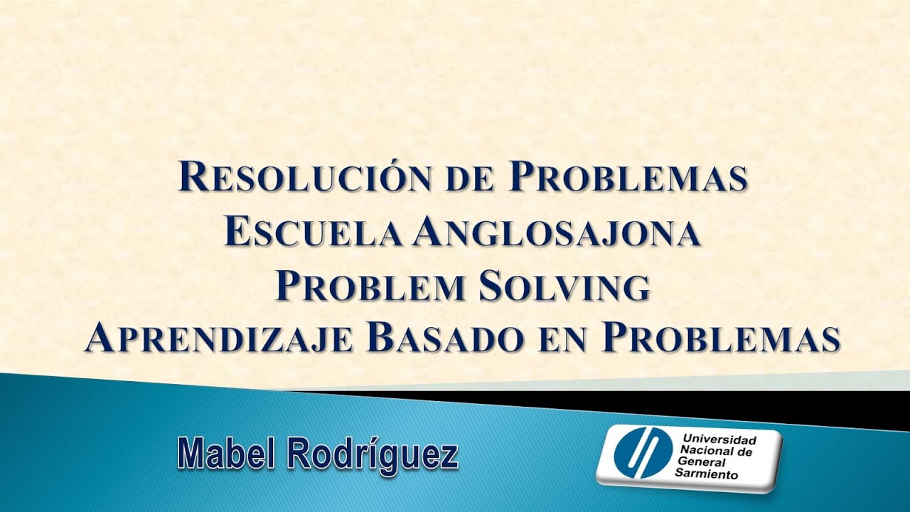 Resoluci&oacute;n de Problemas (Educaci&oacute;n Matem&aacute;tica)