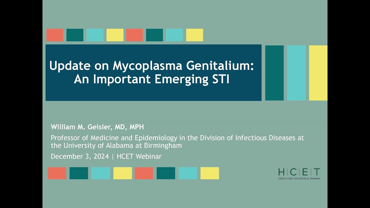 Update on Mycoplasma Genitalium: An Important Emerging STI