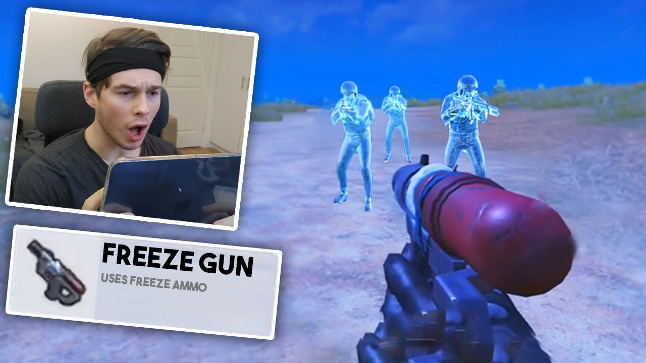 I FOUND A FREEZE GUN! | PUBG Mobile