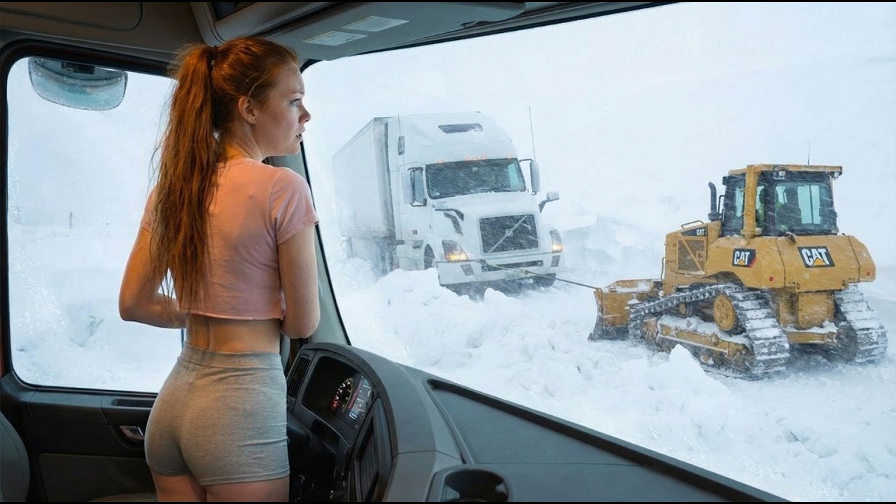 Trucker Girl Drives to Arctic Ocean -59°F | Stuck in Blizzard & Rescued | Dempster Highway
