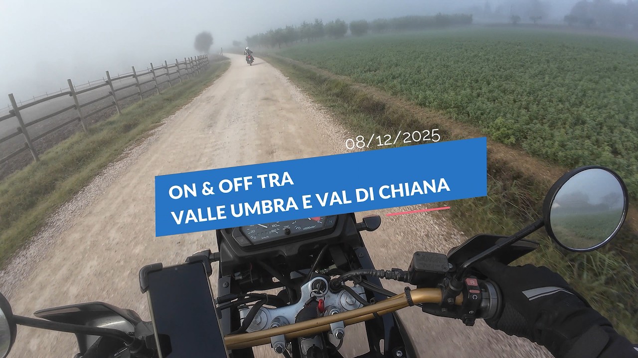 On-off dicembrino con la Dominator, tra la valle umbra e la val di chiana
