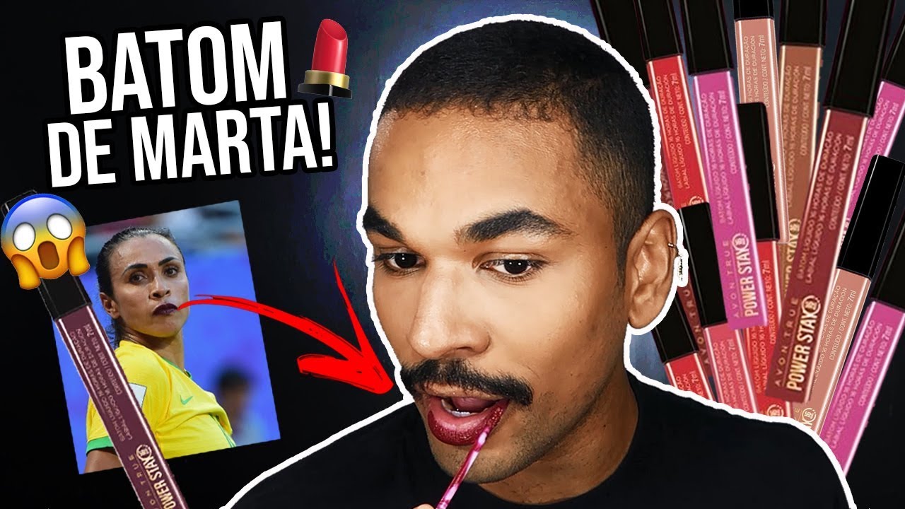 USEI OS NOVOS BATONS DA AVON EM PELE NEGRA E... POIS É!