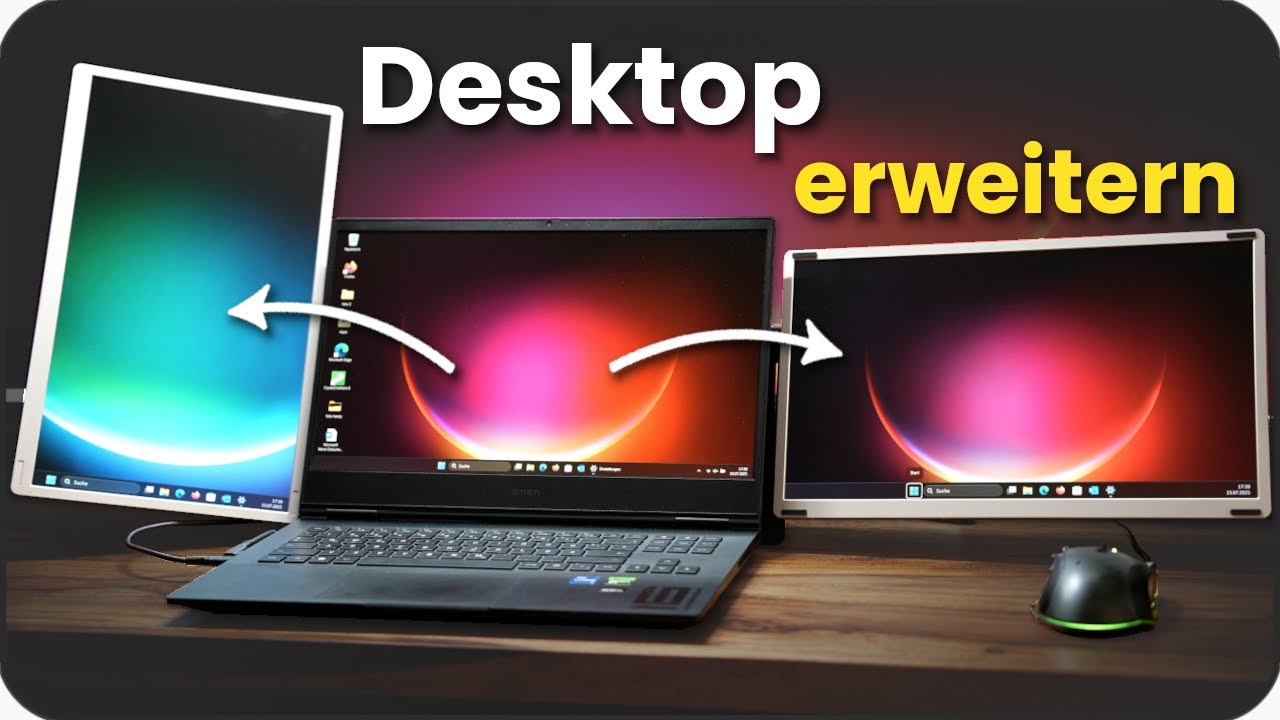 Portable Monitor an Laptop anschließen & Bildschirm erweitern - Mobile Monitor von Teamgee S6