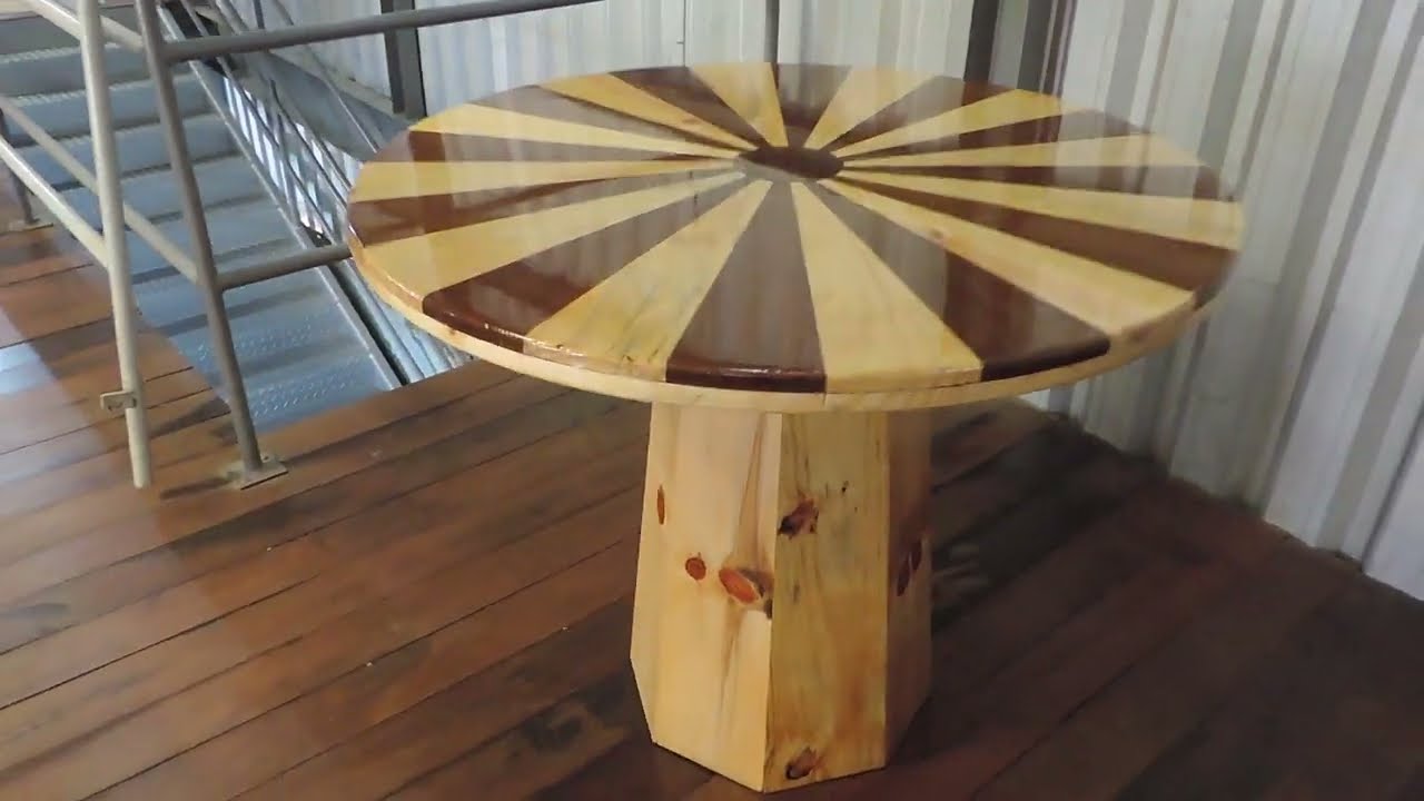 SD BASTOS WOOD 3D, MESA DE MADEIRA MOSAICO 3D