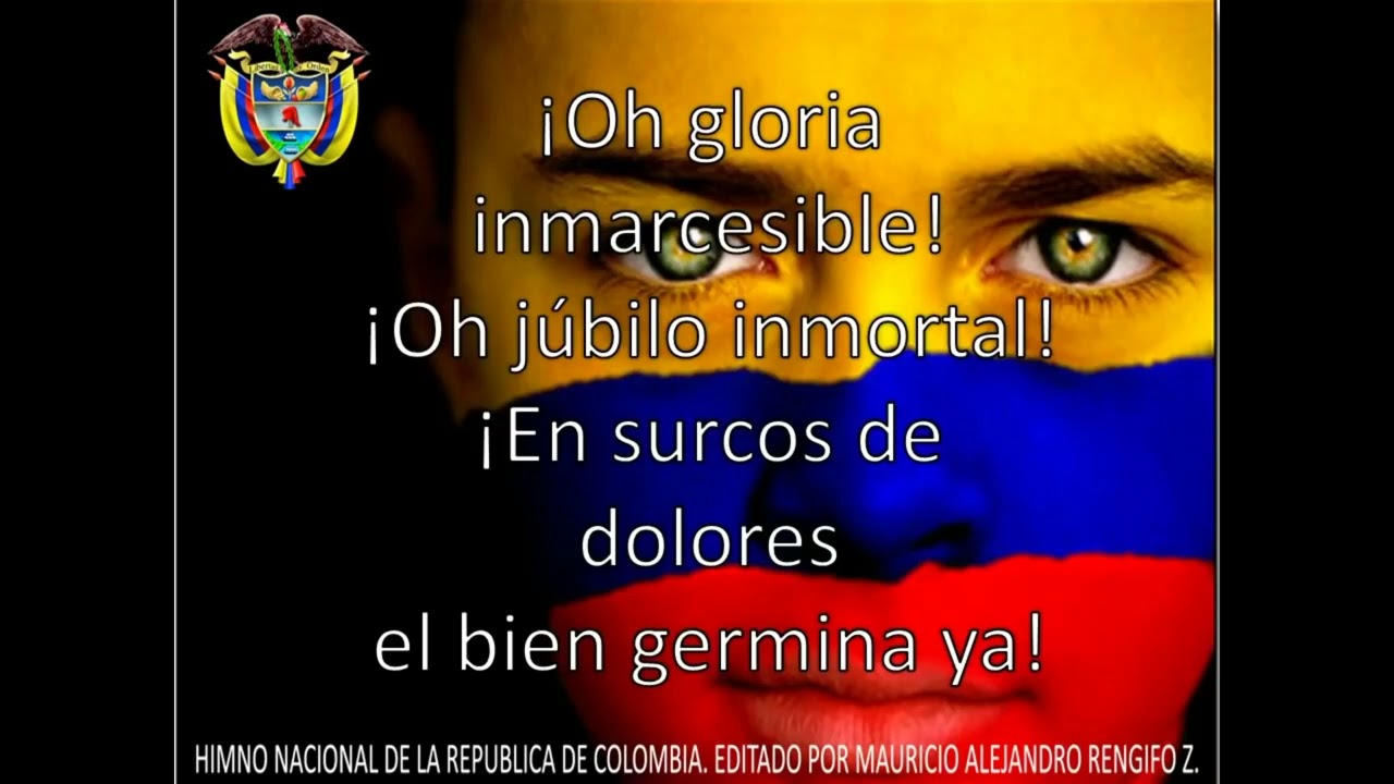 himno de Colombia con quinta estrofa