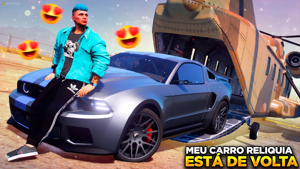 GTA V VIDA DE JOVEM | TROUXE MEU MUSTANG RARO PRA ESSE RACHA, VALENDO TODOS OS MEUS CARROS!🔥| EP#46