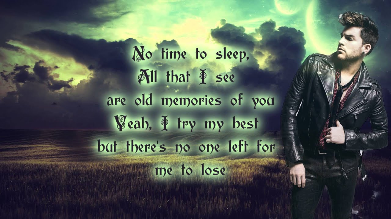 Adam Lambert - Another Lonely Night (lyrics)