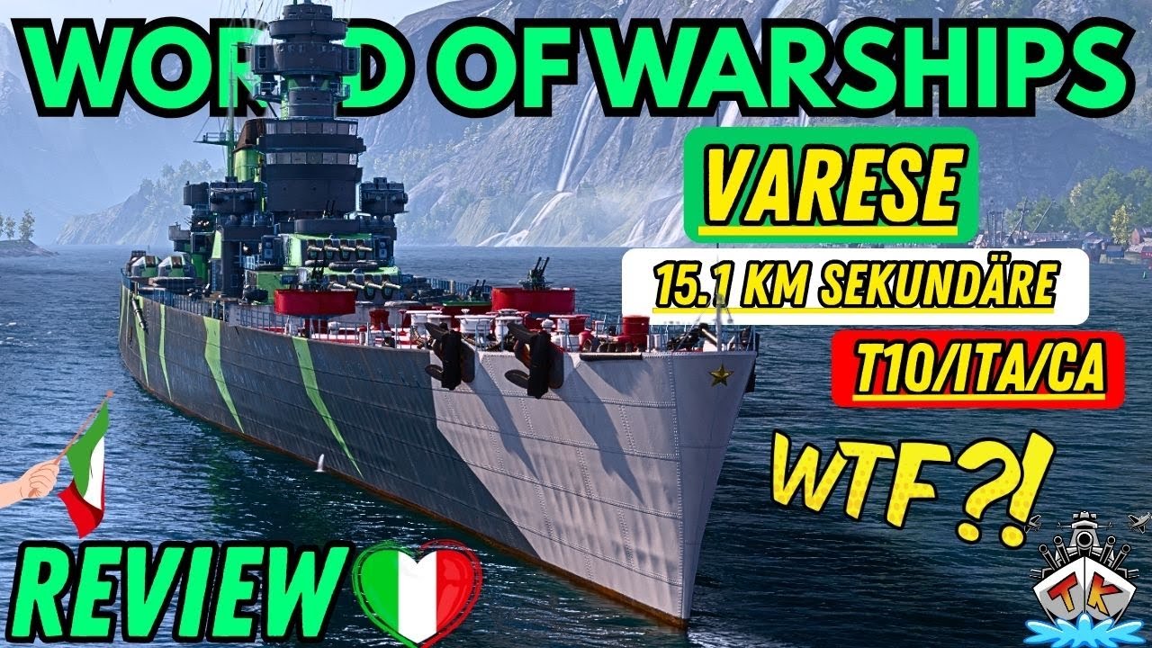 ⚠️ Varese hat 15.1 KM Sekundärreichweite?! WTF! | Review | World of Warships 🌊