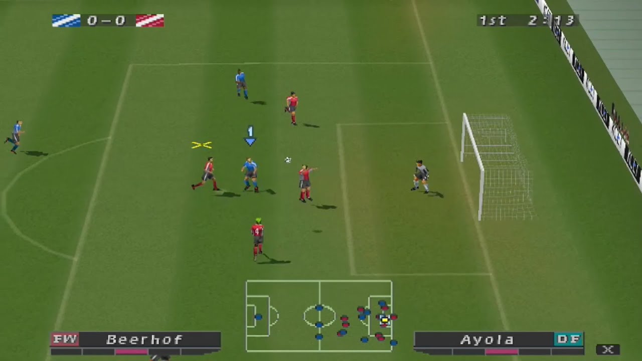 ISS Pro Evolution Gameplay AllStar Match (PSX)