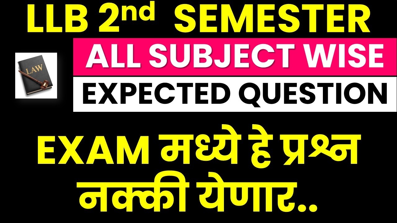 LLB 2nd Semester Important Questions 2026 | BNS 2023 | Family Law 1| Constitutional Law 1 | Envt Law