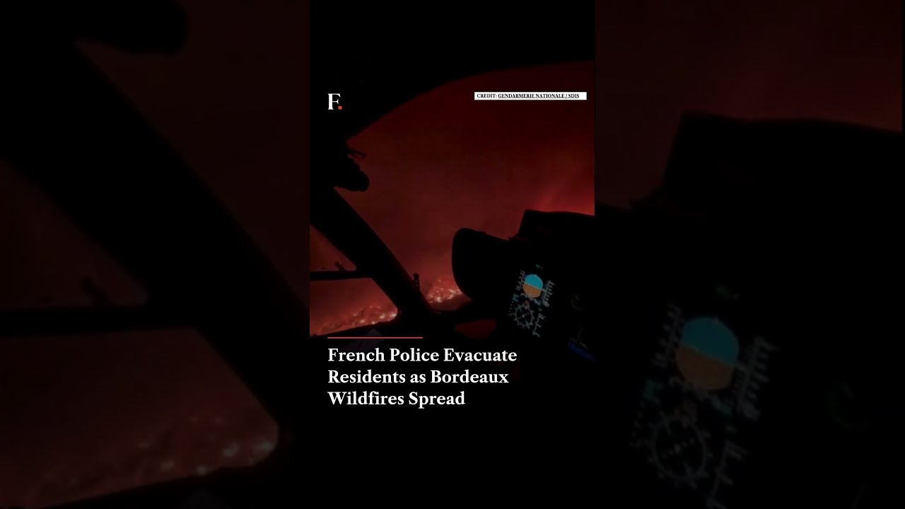 French Police Evacuate Residents as Bordeaux Wildfires Spread | Firstpost News | N18G