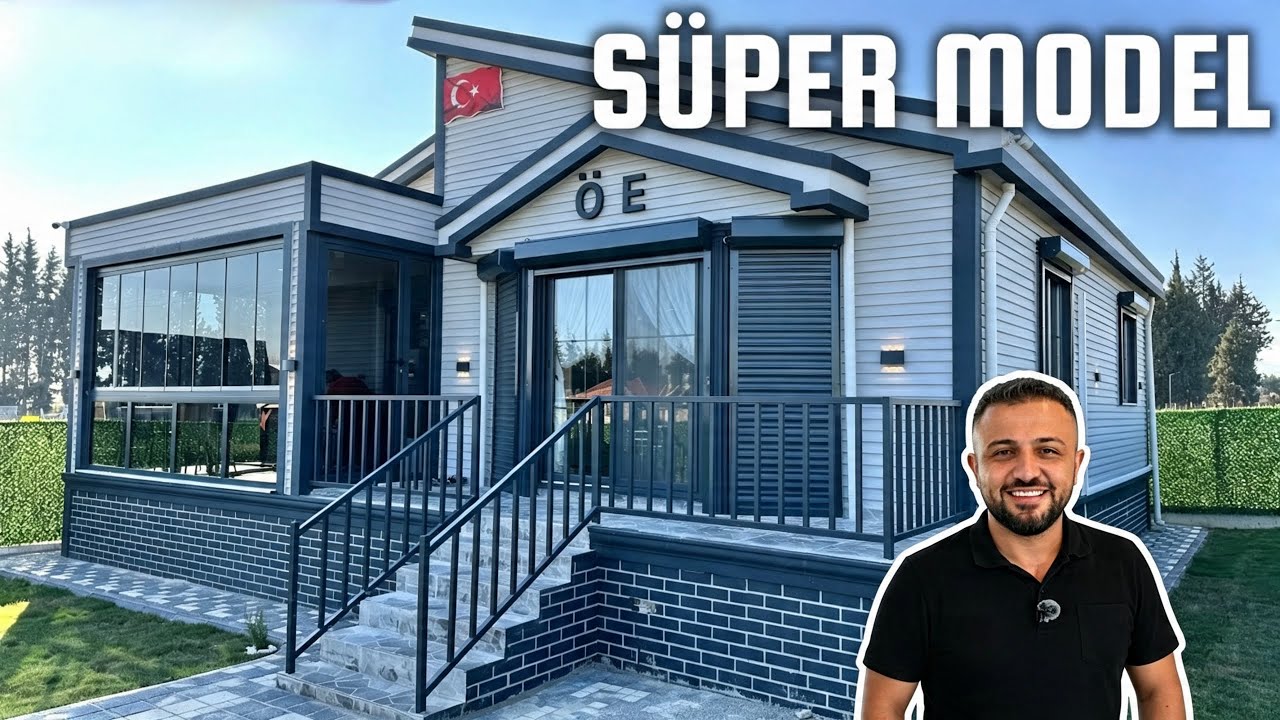 SÜPER MODEL 100 m² 2+1 PREFABRİK EV TURU ve FİYATI - Manto Yalıtım Prefabricated Home Price Cost