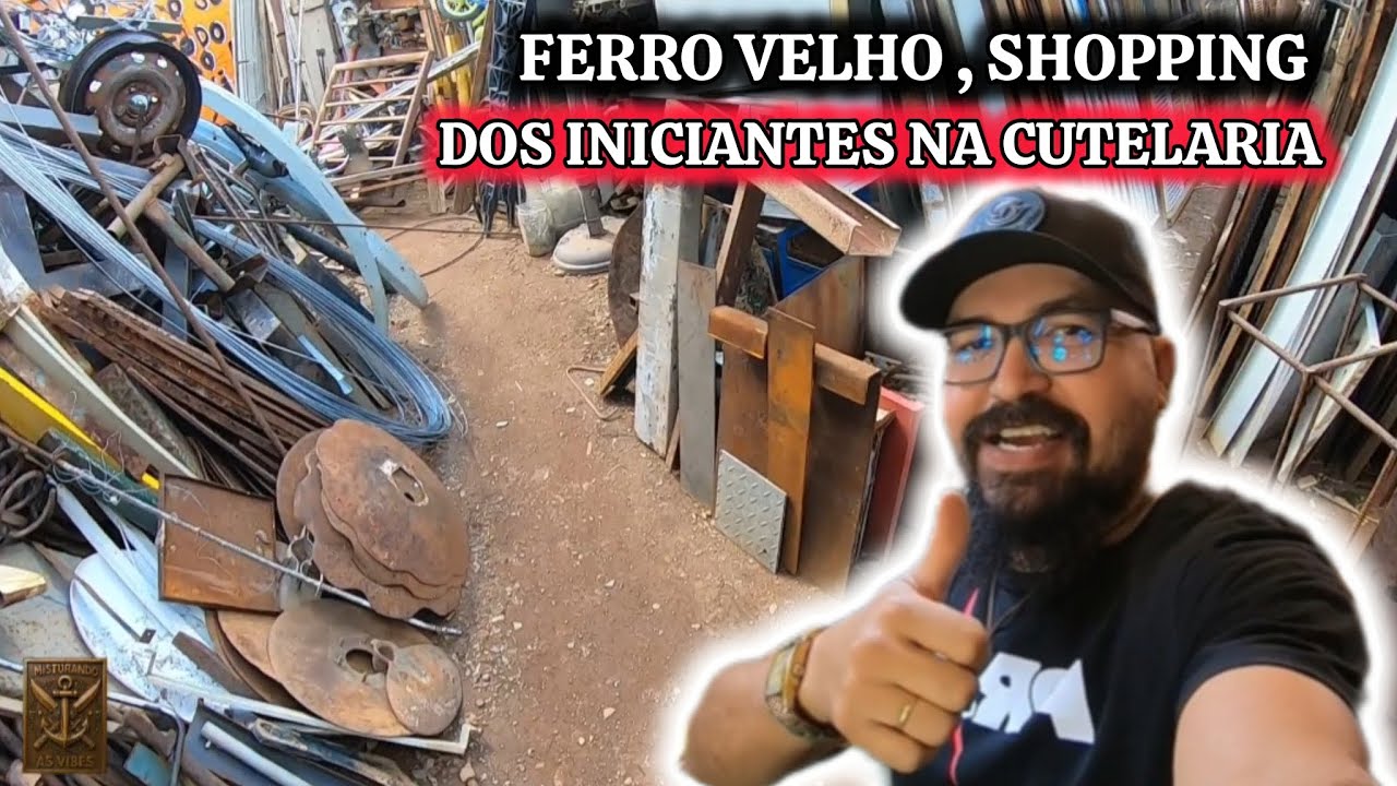 FERRO VELHO LUGAR PRA INICIANTES NA CUTELARIA,  MUITO MATERIAL PRA FACAS