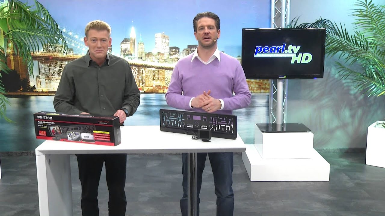 Lescars Funk-Rückfahrhilfe PA-520F mit 2 Sensoren & Cockpit-Display @PEARL TV
