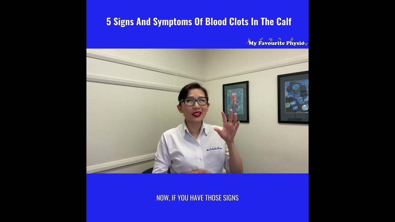 😲😲😲5 Signs And Symptoms Of Blood Clots In The Calf
