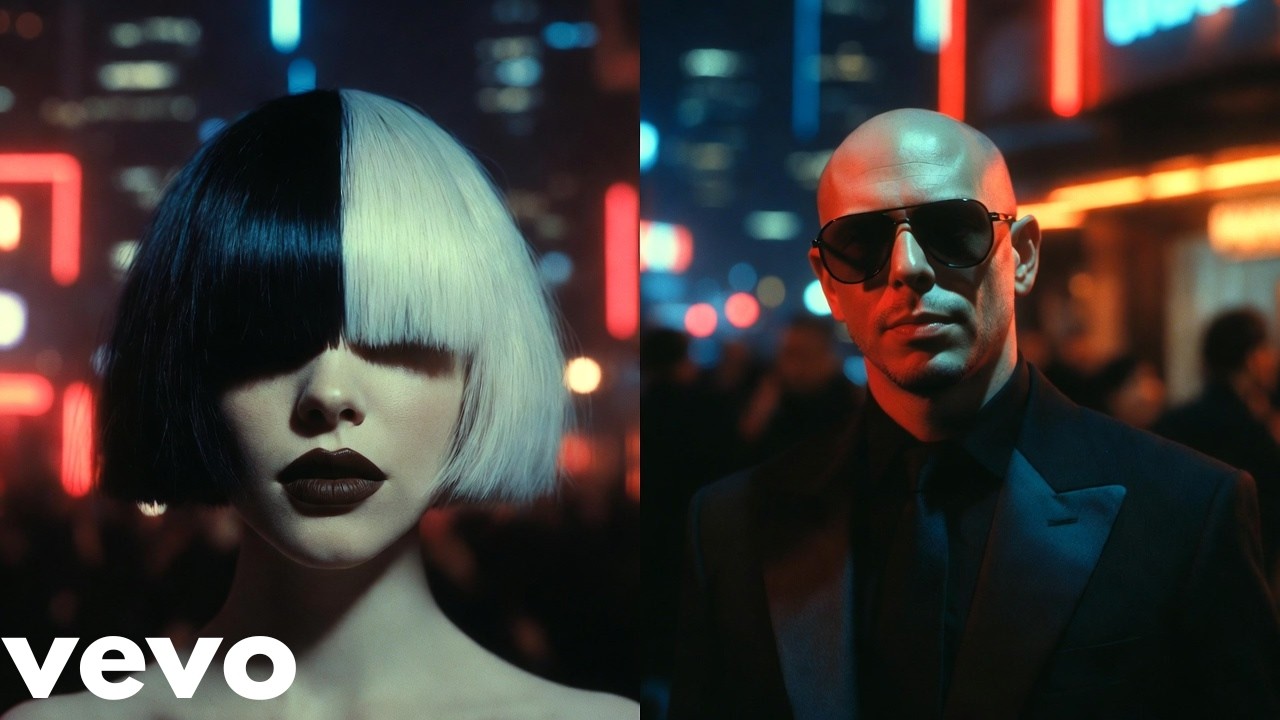 Sia x Pitbull -- “Neon Fire (Run the Night)” #Sia #Pitbull #DancePop #EDM #AIMusic #MusicVideo