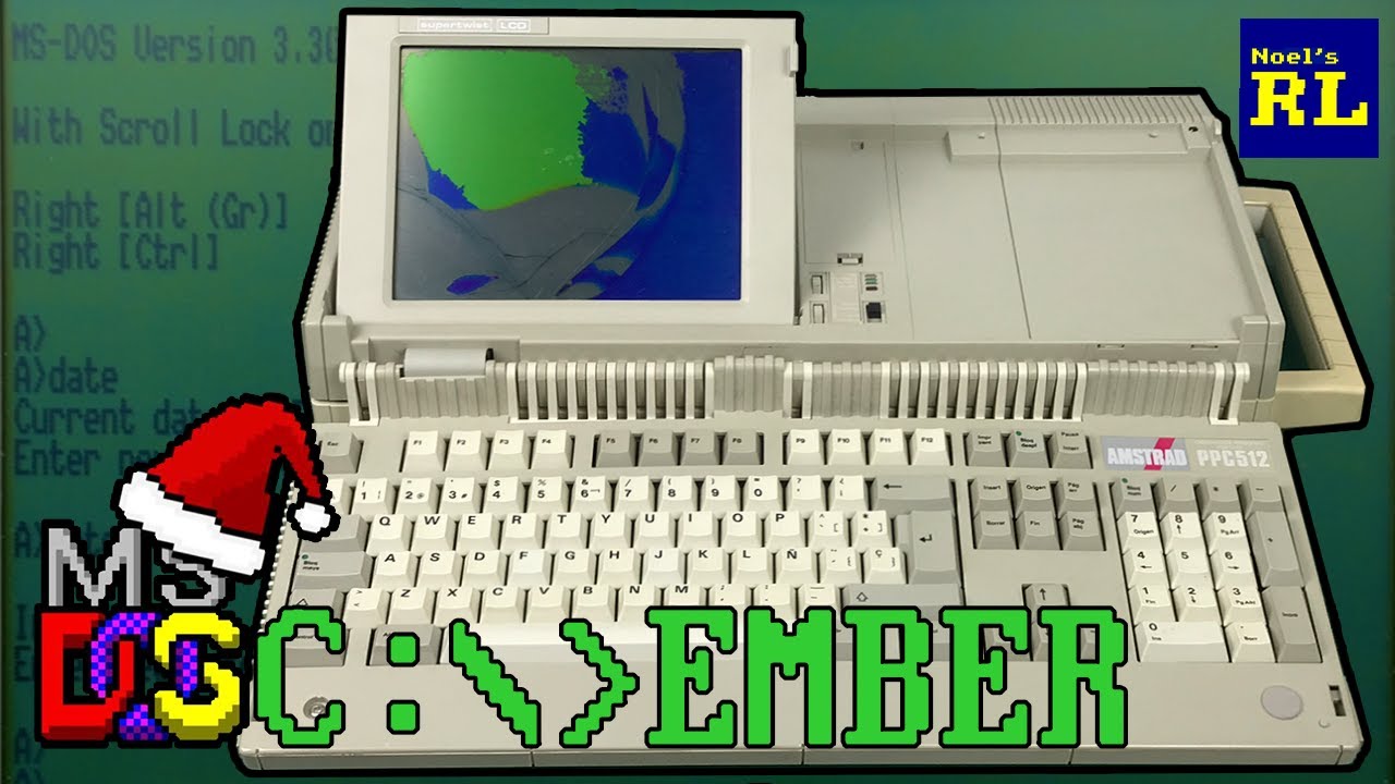 Ранний ноутбук MS-DOS Amstrad PPC512 (часть 1)