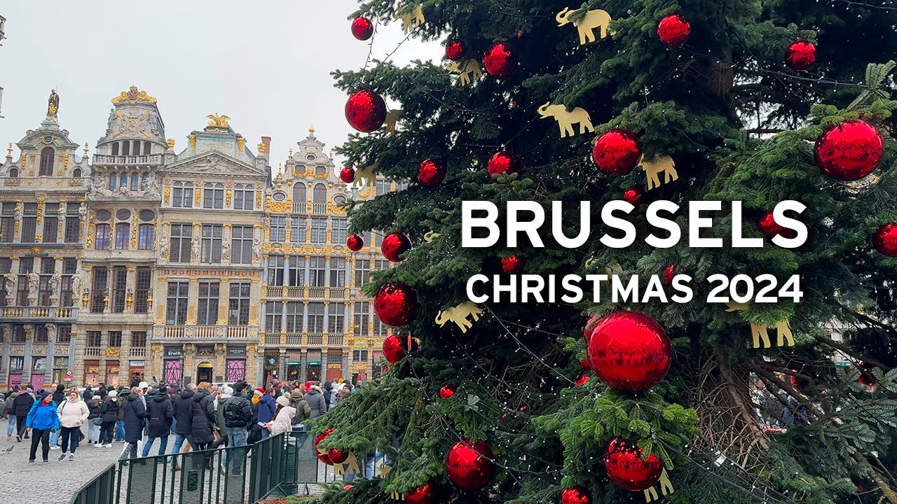 🇧🇪 Brussels, Belgium - Christmas 2024 - Winter Wonders   [4K]