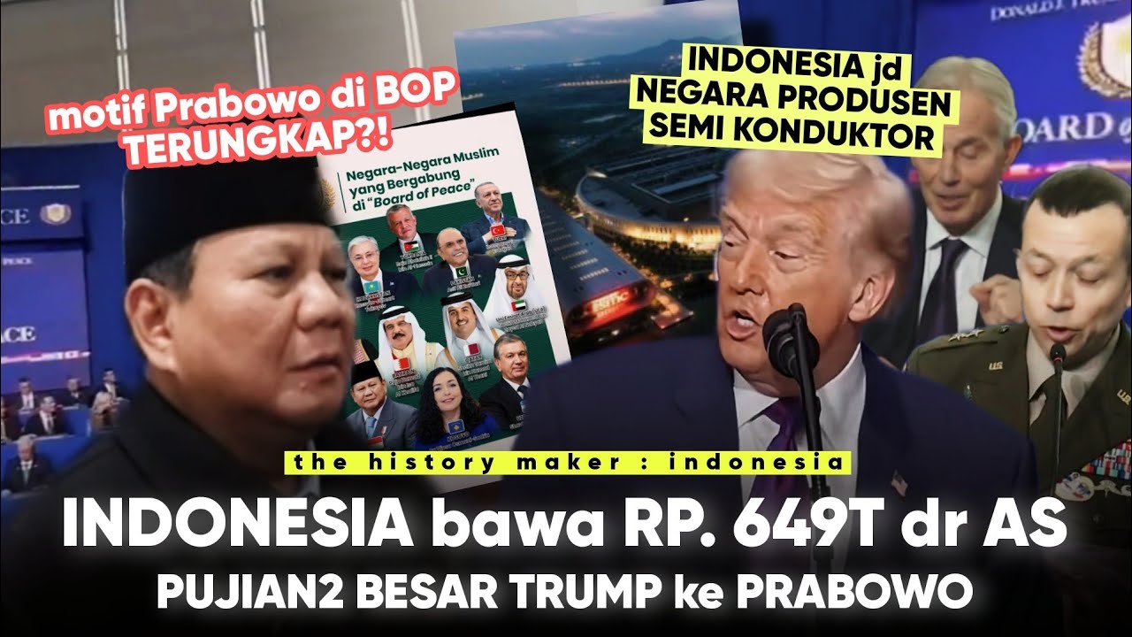 Indonesia jd Produsen Semikonduktor “Pujian2 Trump pd Prabowo” 3 Agenda Indonesia Sukses di Amerika!