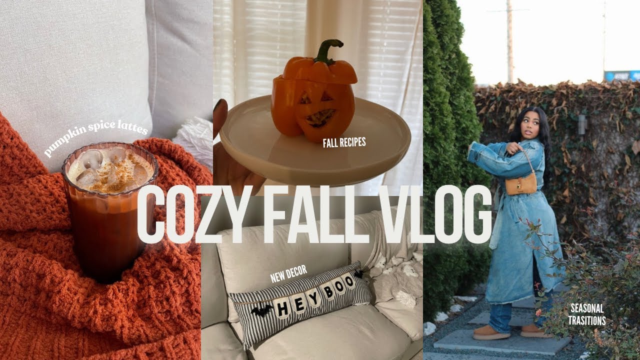 Cozy Fall Vlog : Days in my Life, Fall Meals, Baking, Fall decor Shopping + MORE